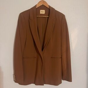 Elie Tahari | Tan Blazer | Single Button | Size 14